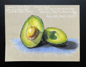 Read more about the article Online Art Course – Pastel Pencils – Avocado