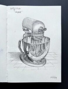 Read more about the article Graphite Drawing – KitchenAid Food Mixer