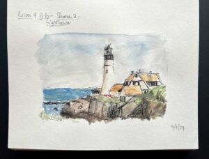 Read more about the article Online Art Course – Small Sketches in Watercolour and Ink Pens