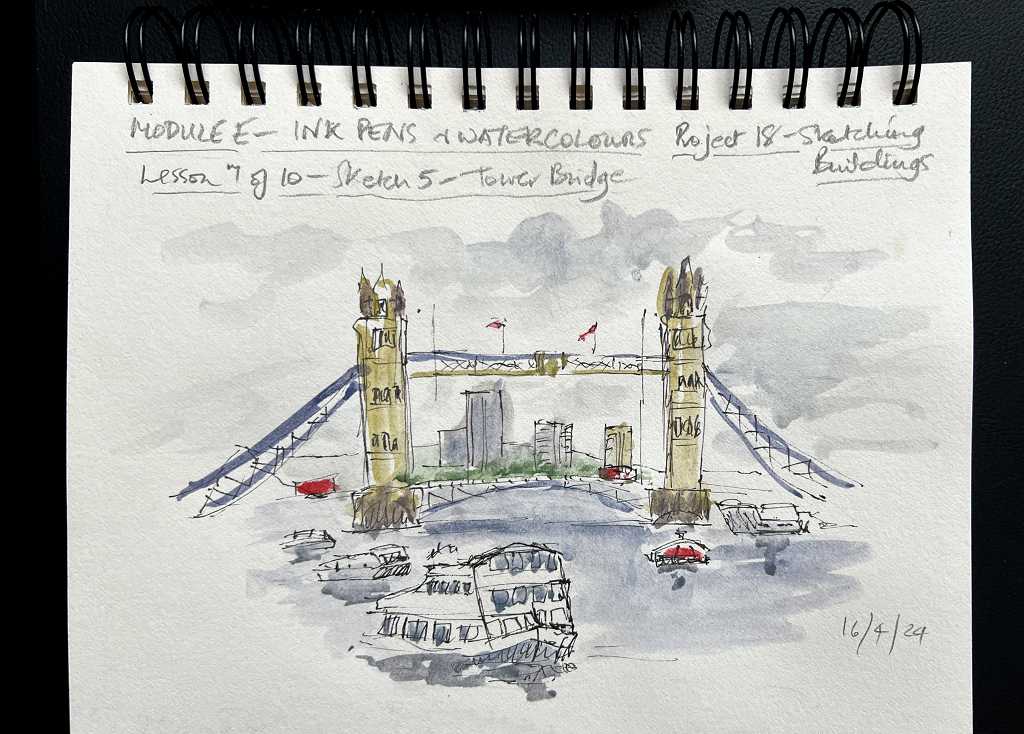 Read more about the article Online Art Course – Small Sketches in Watercolour and Ink Pens Pt 2