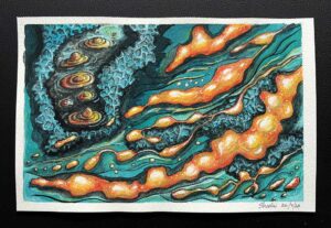 Read more about the article Negative Painting – Lava Flow