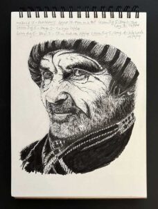 Read more about the article Online Art Course – Portrait of a Man in a Hat