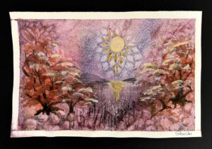 Read more about the article Watercolour Painting – My First Attempt at Negative Stencilling