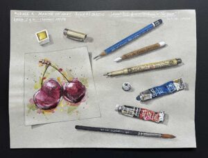 Read more about the article Online Art Course – The Final Project – Cherries… and More!