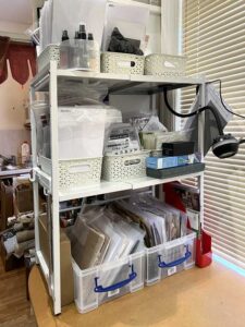 Read more about the article Studio Tidying, January 2025 – A New Shelf Unit