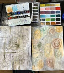 Read more about the article Abstract Watercolour and Mini Origami Albums