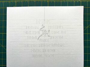 Read more about the article Domestika Course – Hebrew Calligraphy – Beginning the Final Project