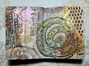 Read more about the article Mark Making on the Abstract Watercolour Mini-Album