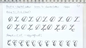 Read more about the article Domestika Course – English Calligraphy – Capital Letters