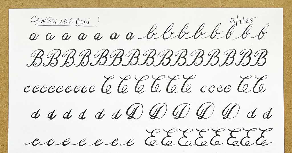 Read more about the article Domestika Course – English Calligraphy – Practice and Consolidation