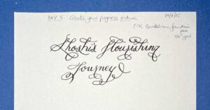 Read more about the article Completion of the Calligraphy Flourishes Course