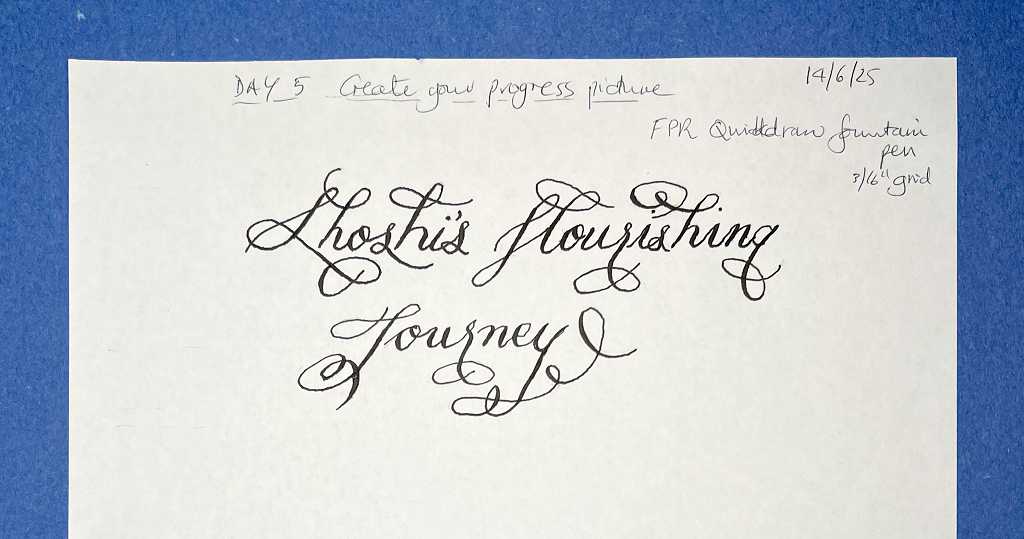 Read more about the article Completion of the Calligraphy Flourishes Course