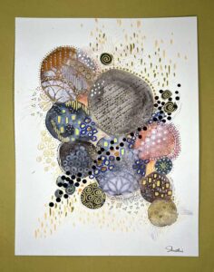 Read more about the article Another Abstract Mixed Media Piece Inspired by Denise Love
