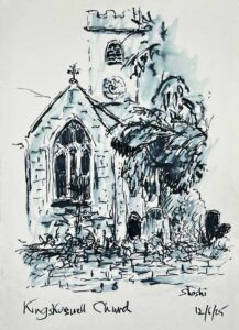 Read more about the article Sketch of Kingskerswell Church