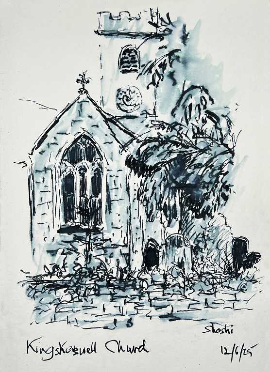 Read more about the article Sketch of Kingskerswell Church