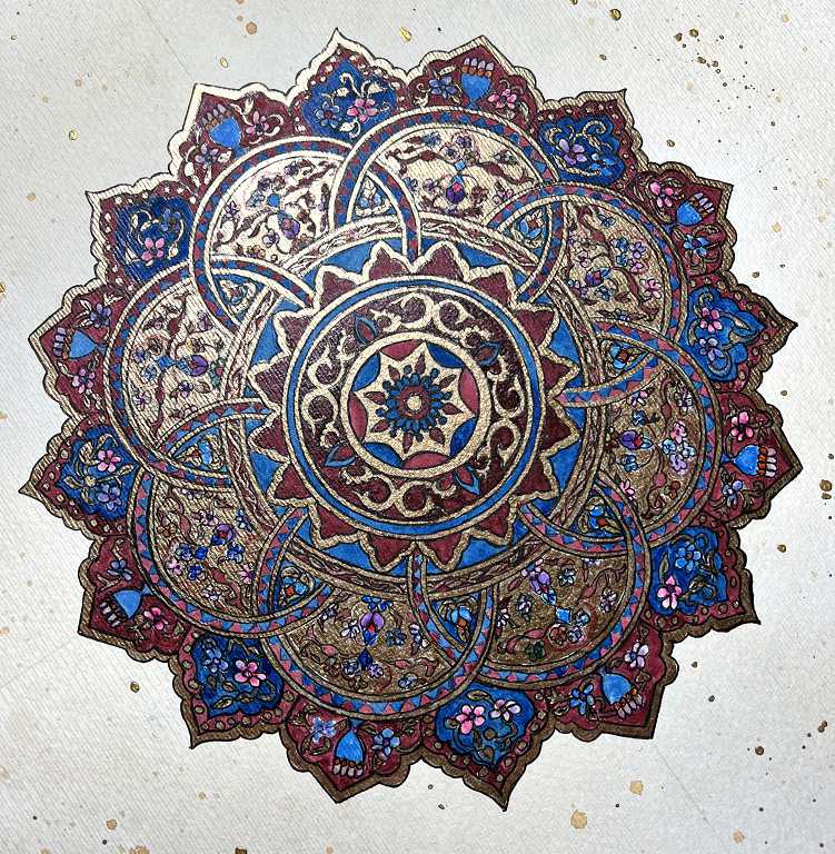 Read more about the article Islamic Art – Shamsa Part 3 – Completing the Colouring