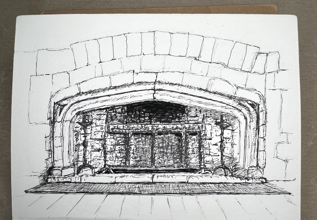 You are currently viewing Sketching in the Great Hall at Dartington