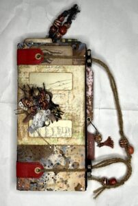 Read more about the article Double Tri-Fold Junk Mail Folio Part 9 – Completing the Project – The Closure, Decorating the Cover, and Finishing Touches