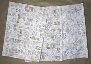 Read more about the article Collage Papers from Old Financial Documents